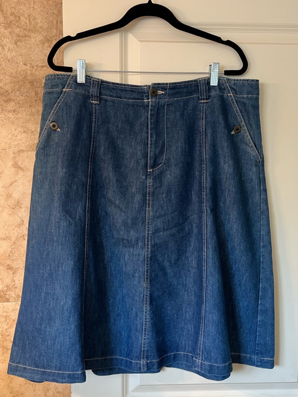 Long Denim skirt